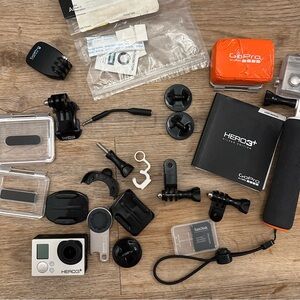 GoPro HERO3+ White with Black and Orange Accessories
